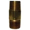 Homeplus+ ATC 3/8 in. MPT X 3/8 in. D MPT Yellow Brass Nipple 2-1/2 in. L 6JC126300201031 - alternate 1